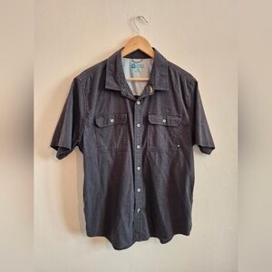 Sierra Designs 98% Cotton Button Down Tshirt Mens Large